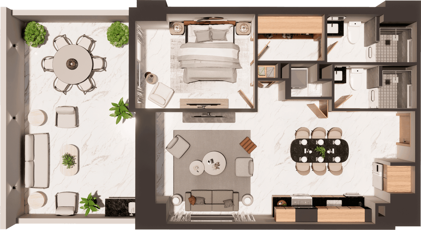 Furnished plan