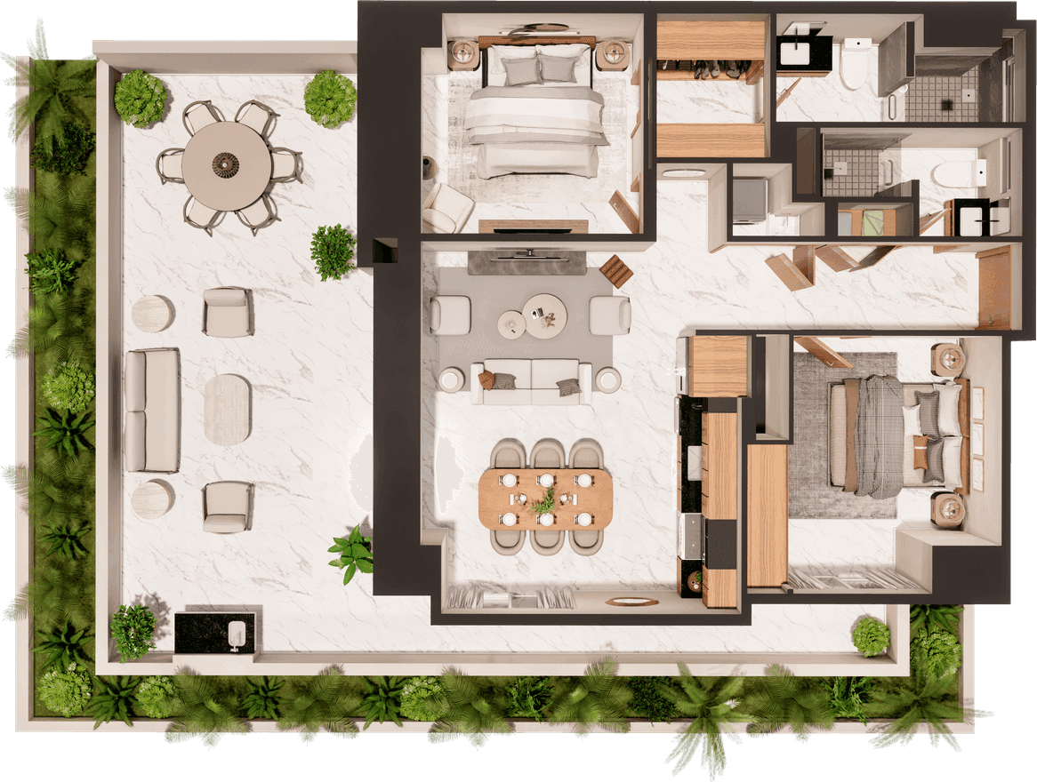 Furnished plan