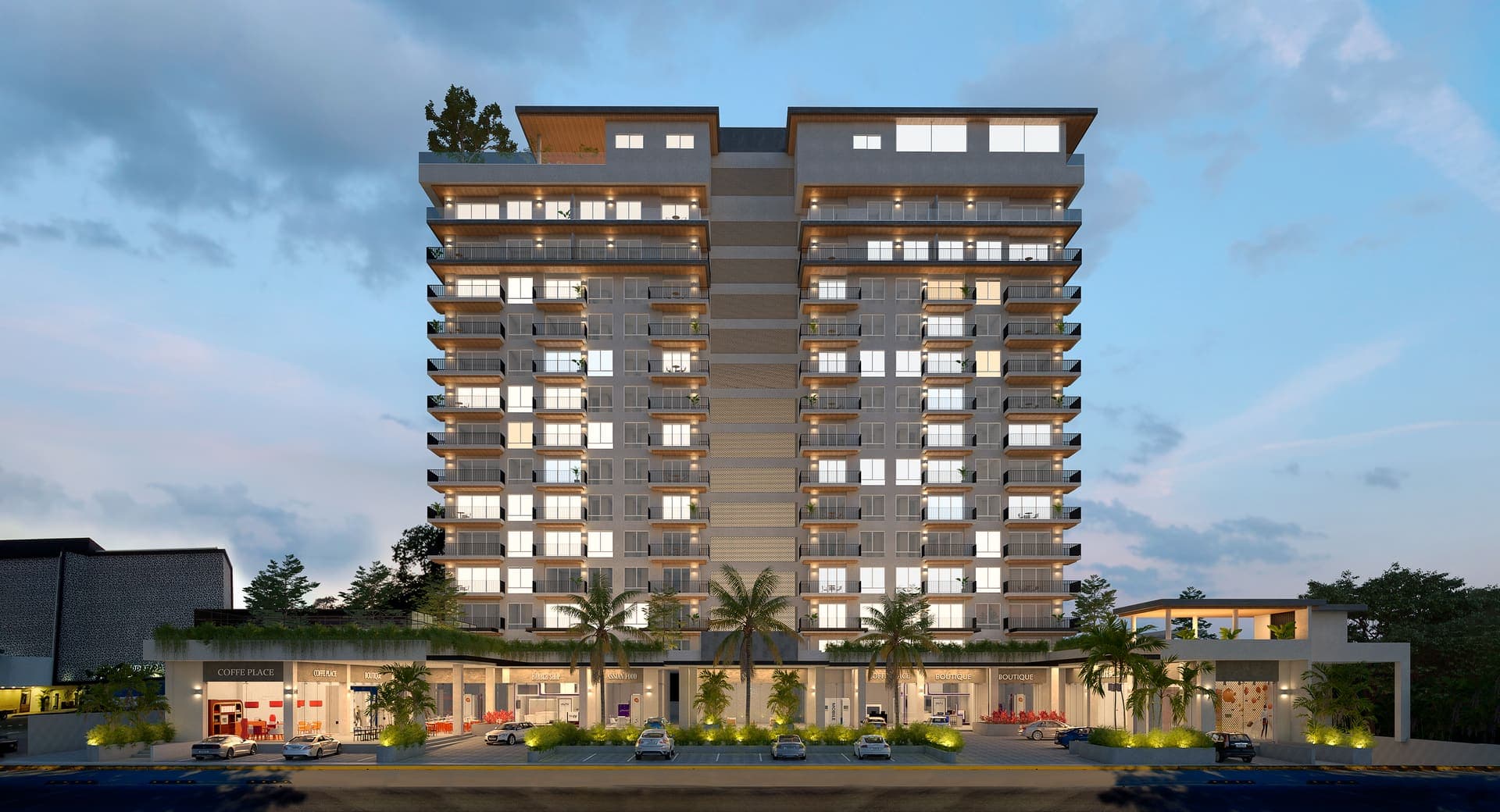 One building, two facades