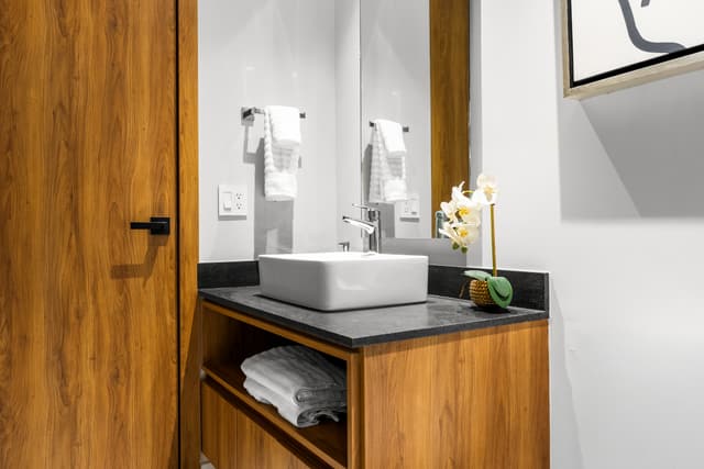 The bathroom